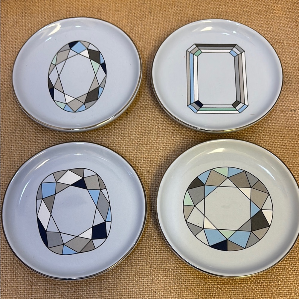 Kwiat Ceramic Dishes/Coasters/ Trinket Holders